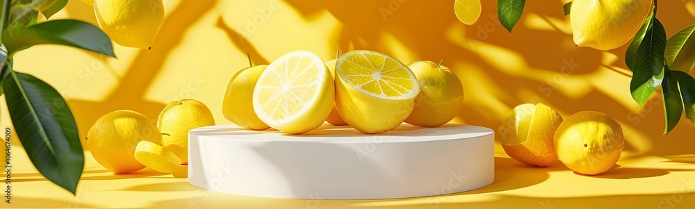 Background lemon podium product fruit platform cosmetic scene display citrus yellow. Podium lemon vitamin stand background pedestal presentation food stage summer juice c beauty dry natural wood drink Background lemon podium product fruit platform cosmetic scene display citrus yellow. Podium lemon vitamin stand background pedestal presentation food stage summer juice c beauty dry natural wood drink