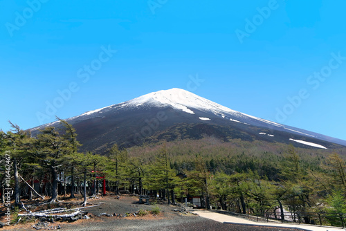 富士山五合目展望広場、富士山、春～初夏、富士山、Fuji Mountain、scenery of japan