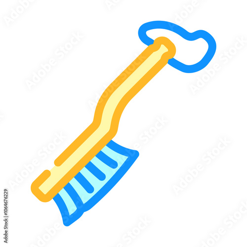 exfoliation brush spa therapy treatment color icon vector. exfoliation brush spa therapy treatment sign. isolated symbol illustration