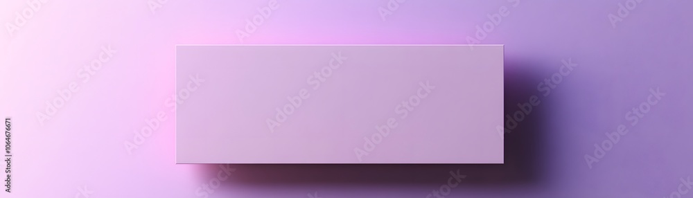 A Light Pink Rectangle with a Subtle Shadow on a Lilac Background A Light Pink Rectangle with a Subtle Shadow on a Lilac Background