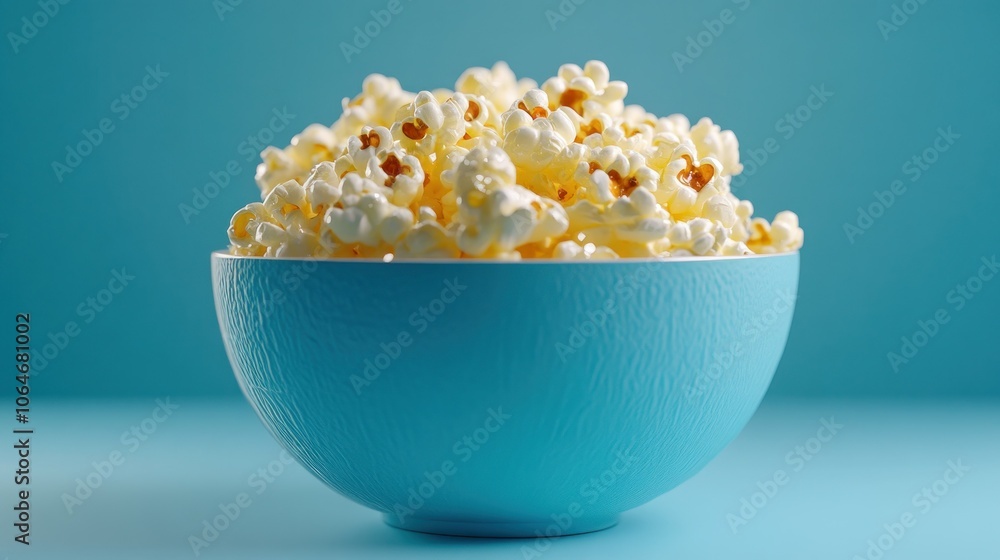 A cozy scene of a warm bowl of freshly popped popcorn drizzled with melted butter and sprinkled with sea salt, perfect for a movie night A cozy scene of a warm bowl of freshly popped popcorn drizzled with melted butter and sprinkled with sea salt, perfect for a movie night