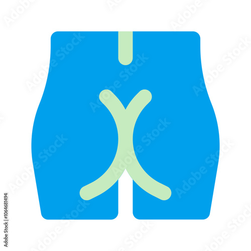 buttocks duo tone icon