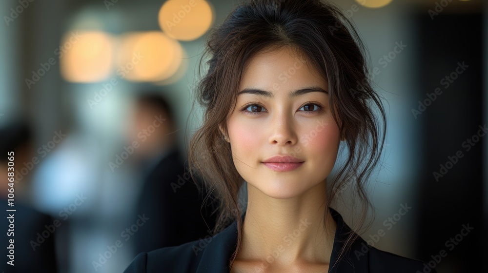 Chinese woman leads corporate negotiation with serious focus and team support Chinese woman leads corporate negotiation with serious focus and team support