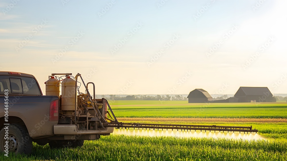 Fertilizer Sprayer Used in Agricultural Field Fertilizer Sprayer Used in Agricultural Field