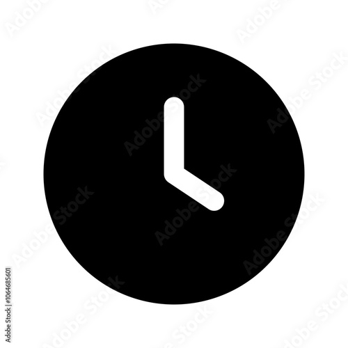 clock glyph icon