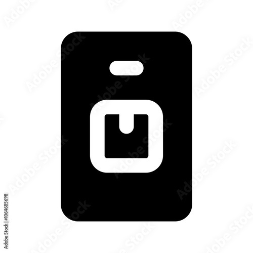 delivery app glyph icon