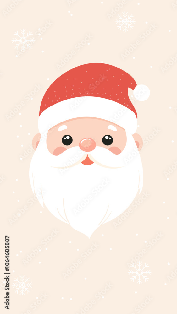 Santa Claus cartoon illustration wallpaper Santa Claus cartoon illustration wallpaper