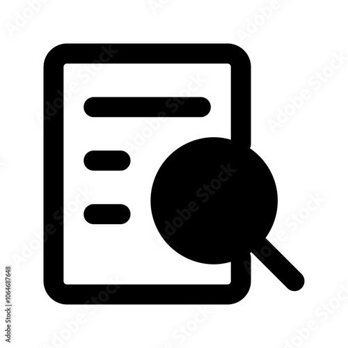 audit glyph icon