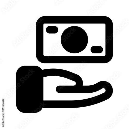 cash on delivery glyph icon