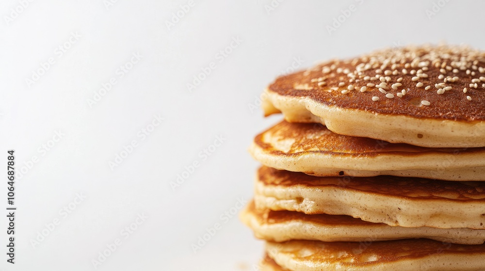 Stack of Delicious Pancakes with Perfect Golden Brown Color Stack of Delicious Pancakes with Perfect Golden Brown Color