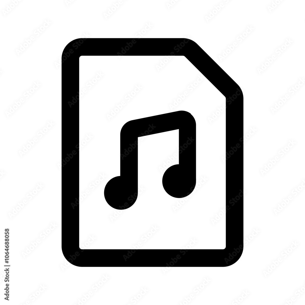 music file glyph icon music file glyph icon