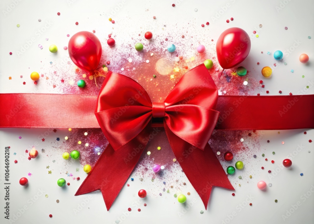 Elegant Double Exposure of a Finished Red Ribbon Isolated on White Background, Perfect for Celebrations, Gift Wrapping, and Creative Projects Elegant Double Exposure of a Finished Red Ribbon Isolated on White Background, Perfect for Celebrations, Gift Wrapping, and Creative Projects