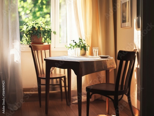 Warm and Sunny Home Dining Room