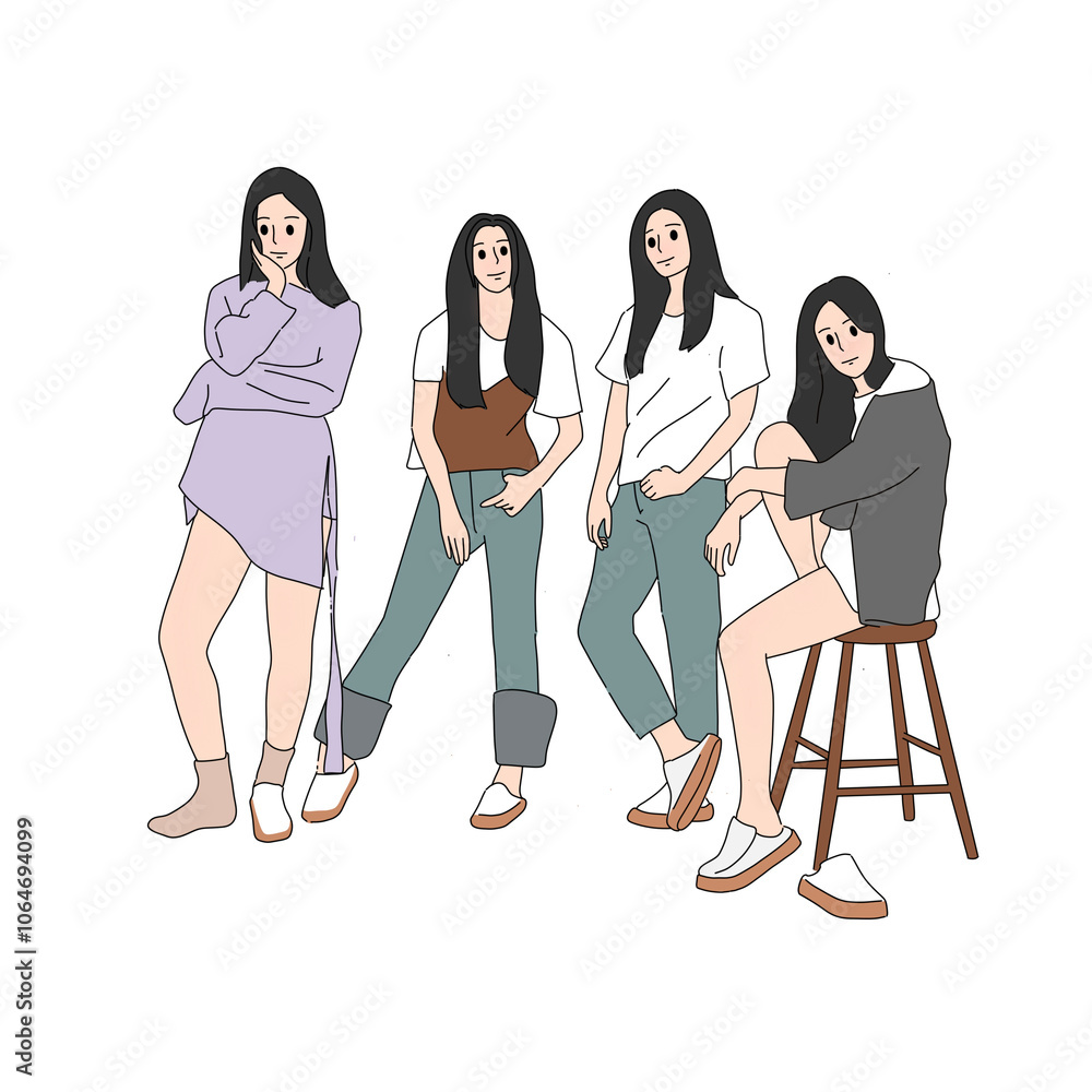 Obraz premium group of people