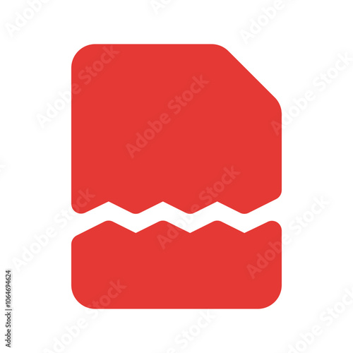 corrupted flat icon