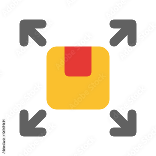 distribution flat icon