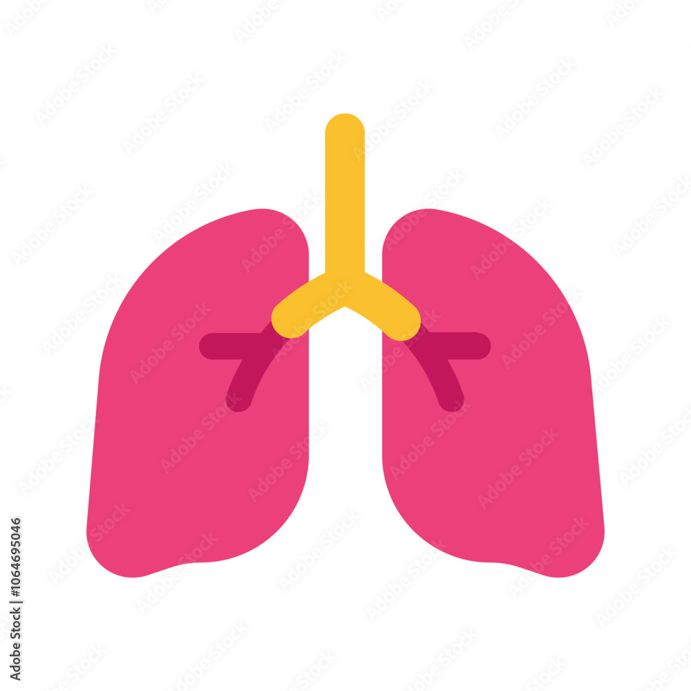 lungs flat icon lungs flat icon