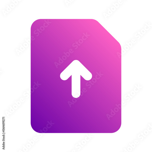 file upload gradient icon