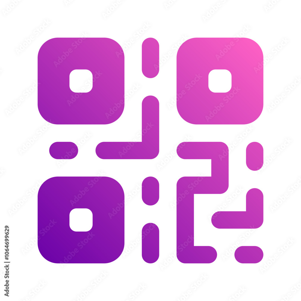 qr code gradient icon qr code gradient icon