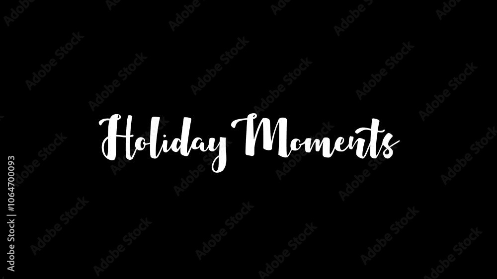 Holiday Moments Christmas Quote Animated Stylish Cursive Typography Text Glitch Effect on Black Background Holiday Moments Christmas Quote Animated Stylish Cursive Typography Text Glitch Effect on Black Background