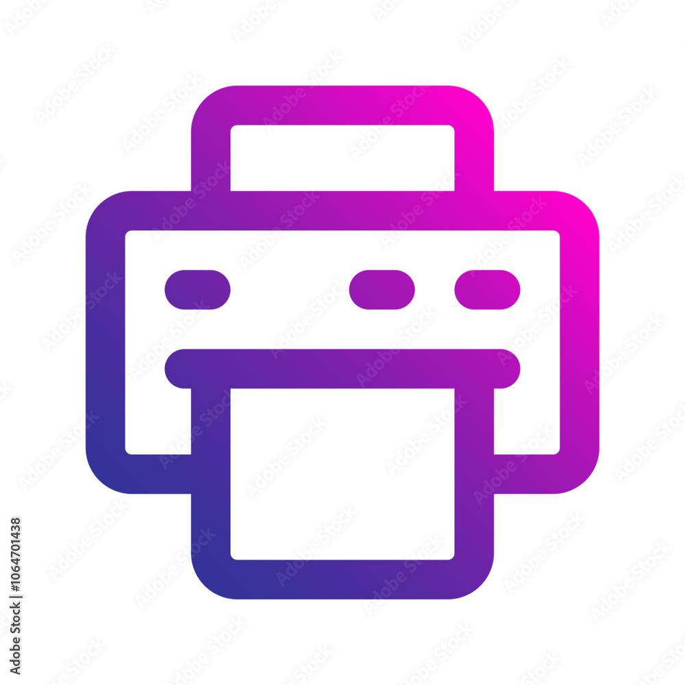 printer gradient icon printer gradient icon