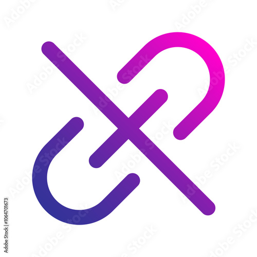 unlink gradient icon