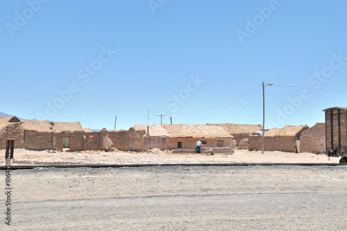 Julaca train station in the Atacama desert photo