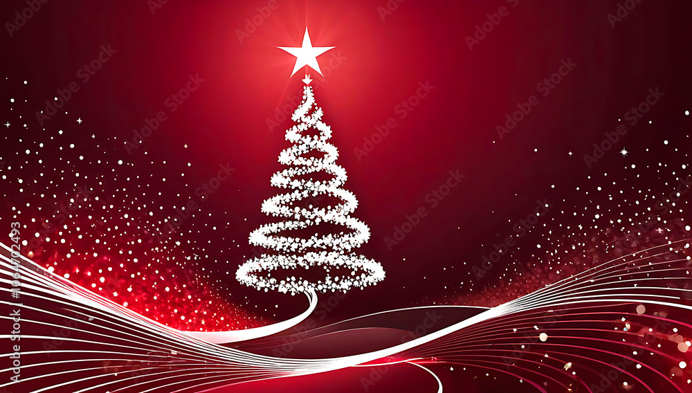Christmas trees made of interconnected glowing lines and dots, resembling a network or constellation, positioned on either side of the image ,festive holiday theme Christmas trees made of interconnected glowing lines and dots, resembling a network or constellation, positioned on either side of the image ,festive holiday theme