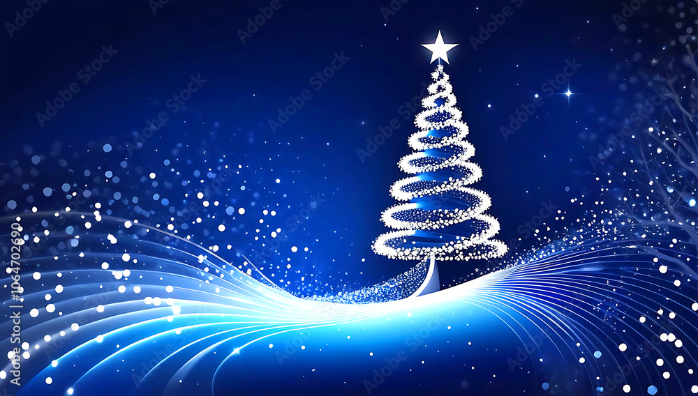 Christmas trees made of interconnected glowing lines and dots, resembling a network or constellation, positioned on either side of the image ,festive holiday theme Christmas trees made of interconnected glowing lines and dots, resembling a network or constellation, positioned on either side of the image ,festive holiday theme