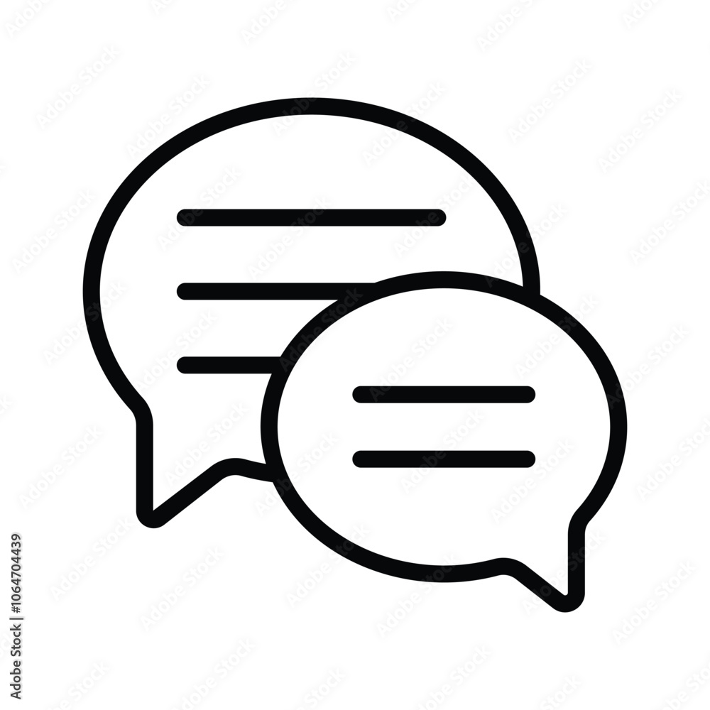 Speech bubbles, symbolizing dialogue and communication Speech bubbles, symbolizing dialogue and communication
