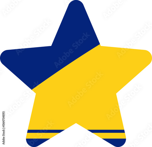 Tokelau Flag In Star Shape