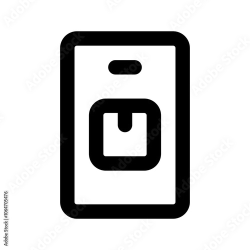 delivery app line icon