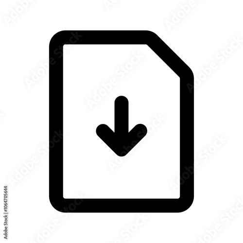 file download line icon