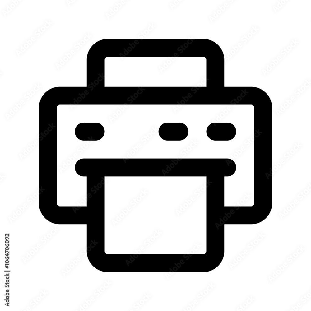 printer line icon printer line icon