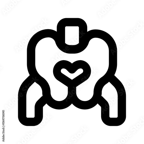 pelvis line icon