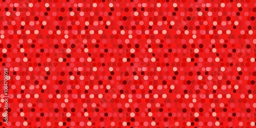 Red dot background with a simple, polka dot design. seamless background pattern