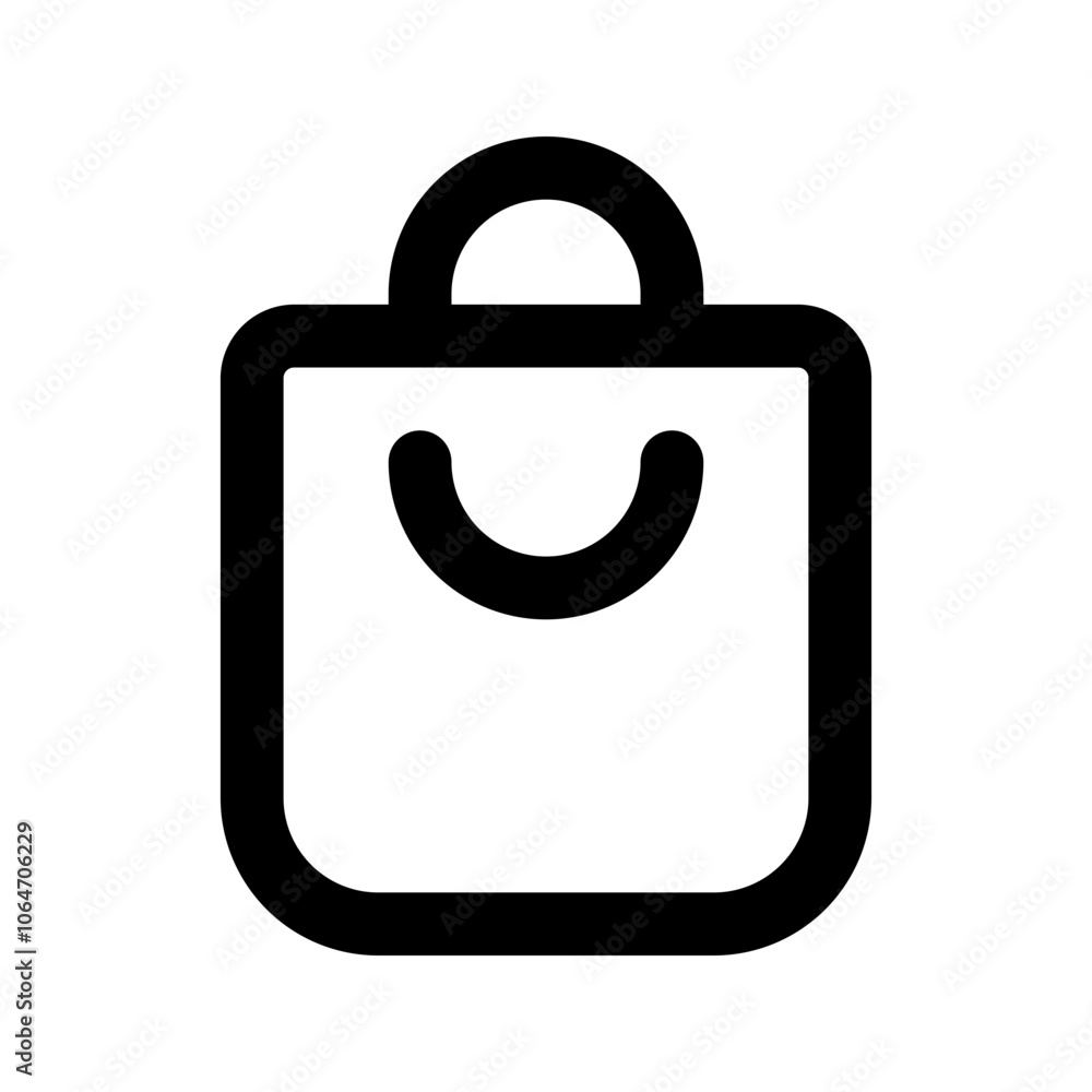 shopping bag line icon shopping bag line icon