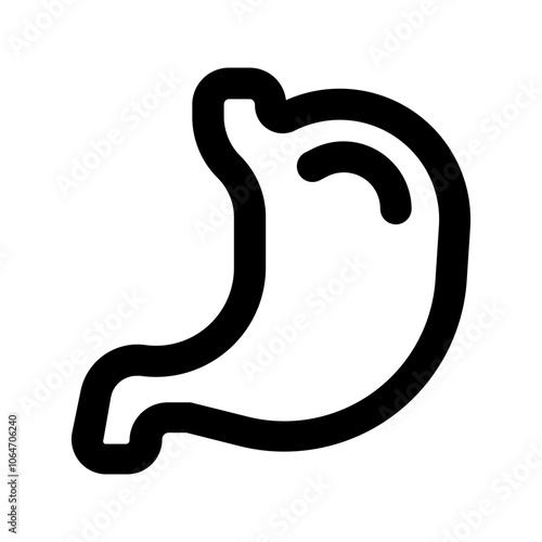 stomach line icon