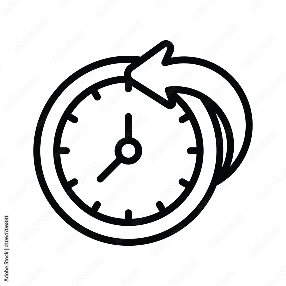 Clock with an arrow, symbolizing time sensitive tasks Clock with an arrow, symbolizing time sensitive tasks