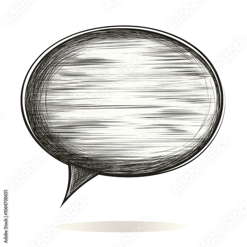 Colorful flat illustration of a speech bubble filled with engaging text, ideal for communication and design projects, enhancing visual storytelling.