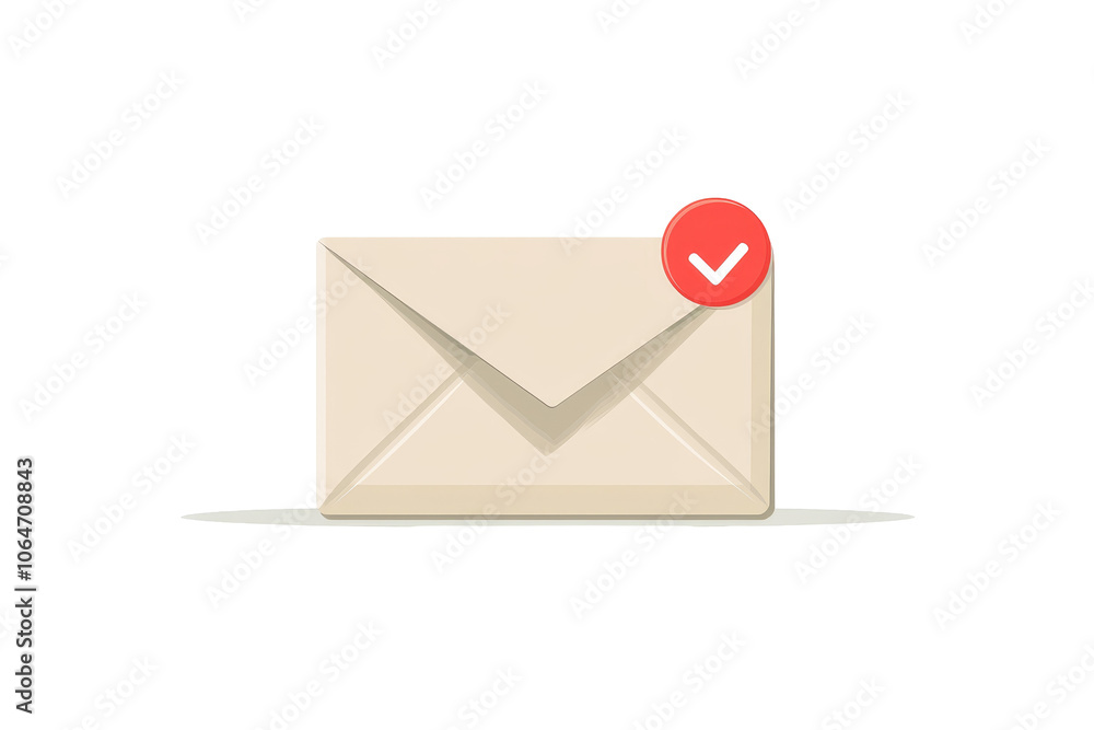 Email envelope illustration, vibrant design, modern style, conveys communication, digital notification, eye-catching visual appeal. Email envelope illustration, vibrant design, modern style, conveys communication, digital notification, eye-catching visual appeal.