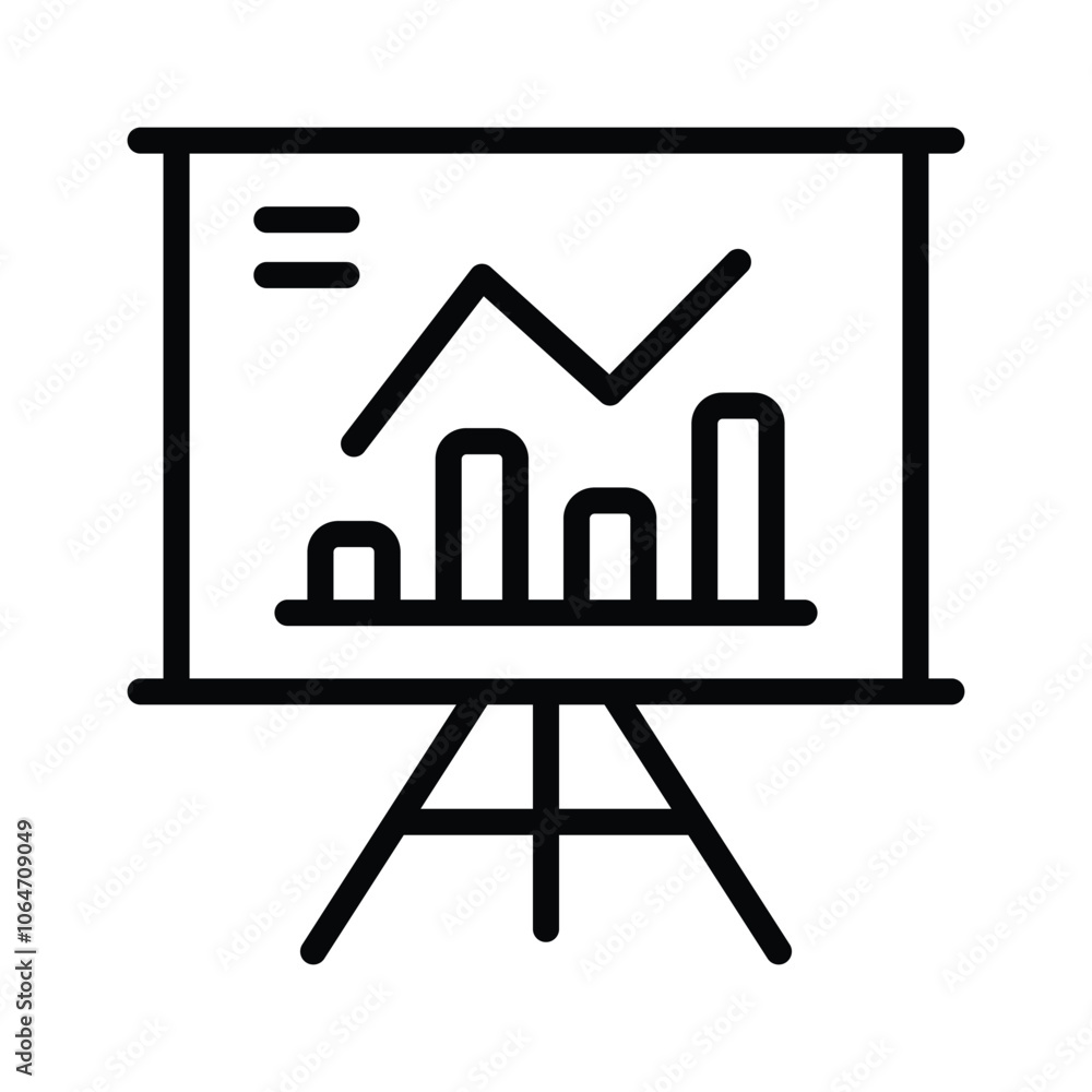 Chart on a board, symbolizing team performance review and feedback Chart on a board, symbolizing team performance review and feedback
