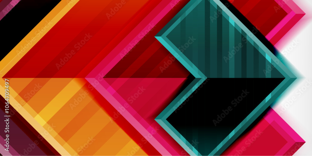 Arrow symbols created with 3d effects and line texture geometric abstract background Arrow symbols created with 3d effects and line texture geometric abstract background
