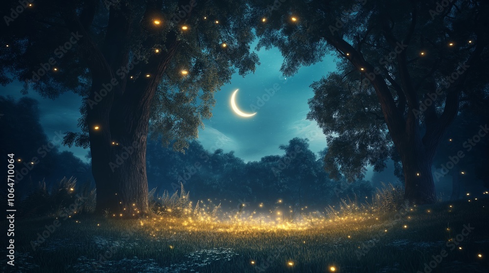 Naklejka premium nice landscape theme with calm feeling