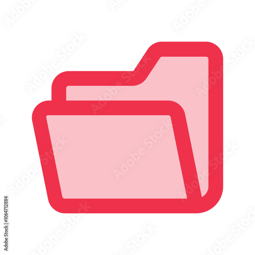 open folder outline fill icon