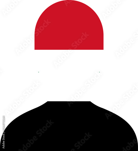 Syria flag on Person Icon