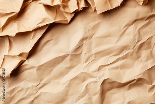 Wallpaper Mural A sepia-toned paper texture with prominent wrinkles and soft brown tones, evoking a rustic and vintage feel, ideal for backgrounds with an antique or nostalgic theme Torontodigital.ca