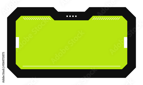 Futuristic element vector illustration. Colorful lower third video overlay.