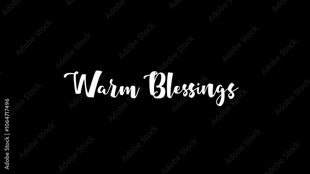 Warm Blessings Christmas Quote Cursive Text Glitch Effect Animation on Black Background Warm Blessings Christmas Quote Cursive Text Glitch Effect Animation on Black Background