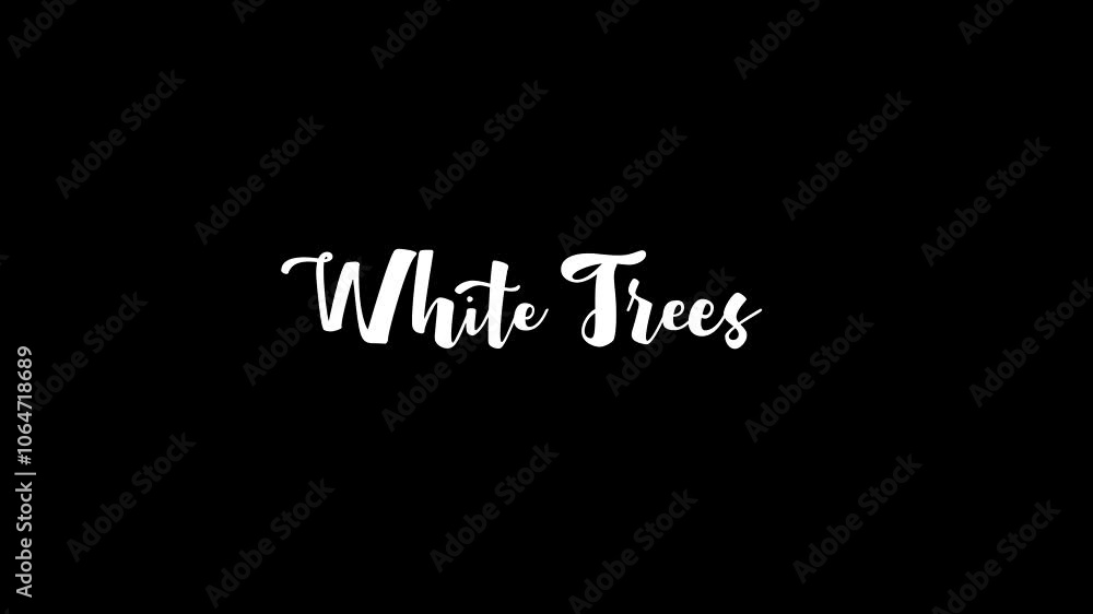 White Trees Christmas Quote Cursive Text Glitch Effect Animation on Black Background White Trees Christmas Quote Cursive Text Glitch Effect Animation on Black Background